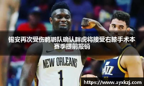 锡安再次受伤鹈鹕队确认胖虎将接受右膝手术本赛季提前报销